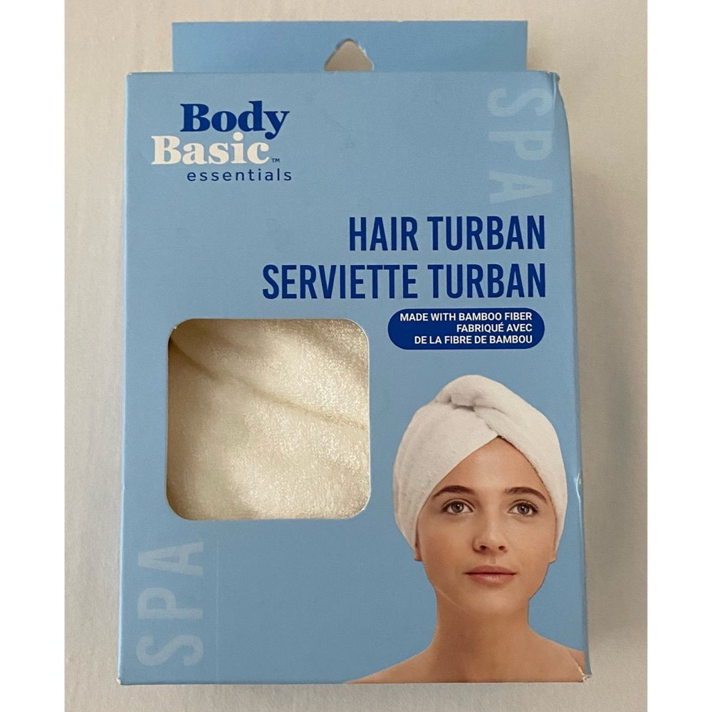 New Body Basic Essentials Bamboo Hair Towel Wrap Hair Turban One Size Soft